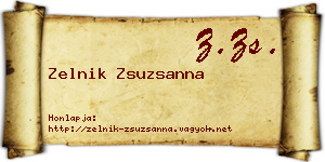 Zelnik Zsuzsanna névjegykártya