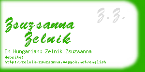 zsuzsanna zelnik business card